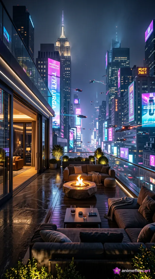 Neon Skyline Sanctuary