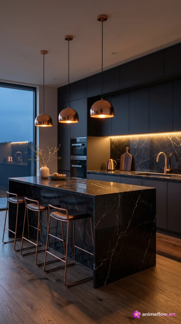 Midnight Marble Kitchen