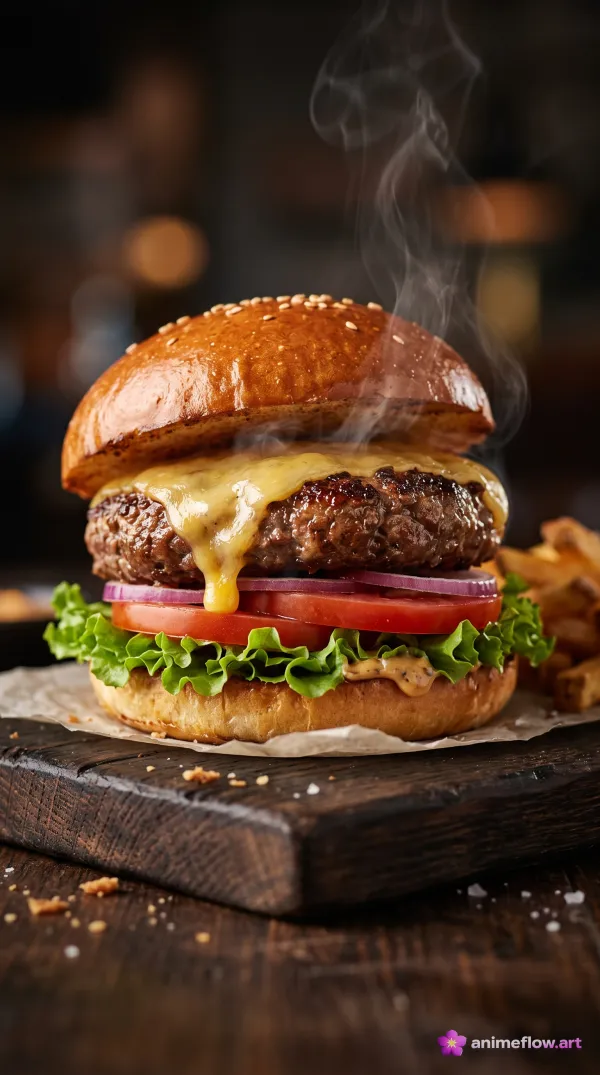 Sizzling Cheeseburger Indulgence