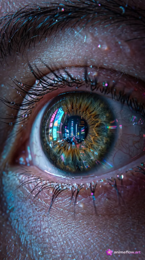 Neon Tearscape Iris