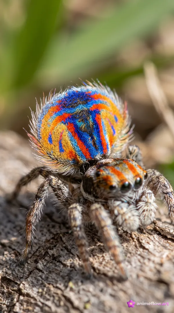Peacock Spider Macro Majesty