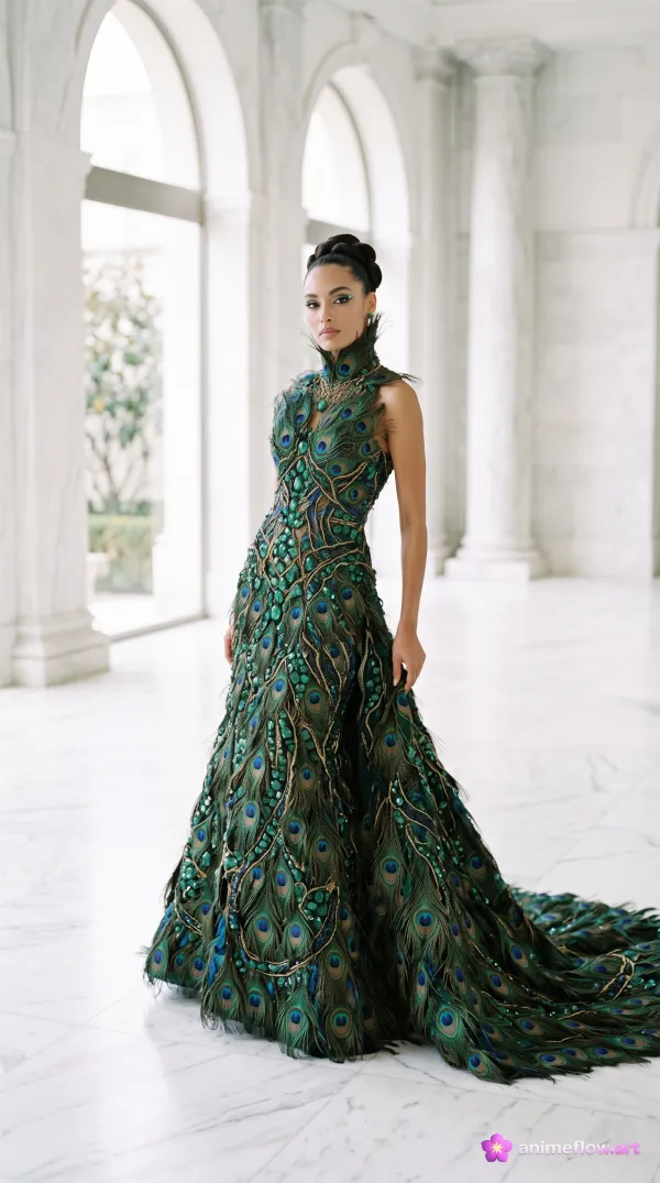 Peacock Feather Elegance