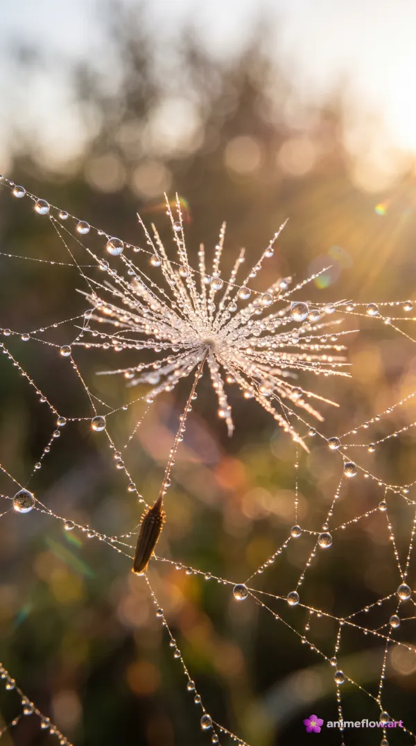 Golden Dewdrop Web