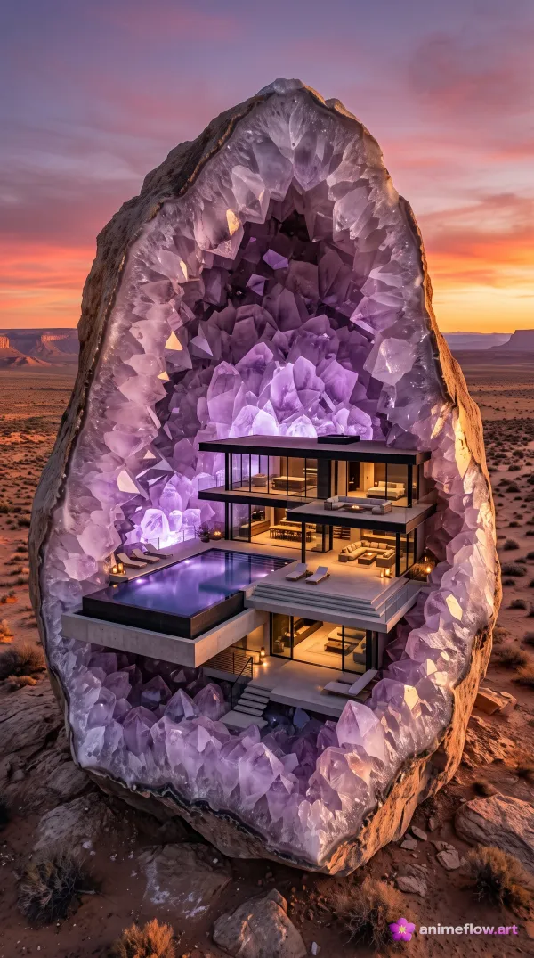 Amethyst Geode Villa