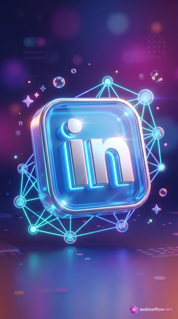 Glossy Linkedin Network Icon