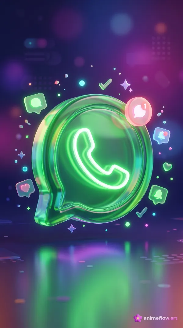 Neon Chat Bubble Glow