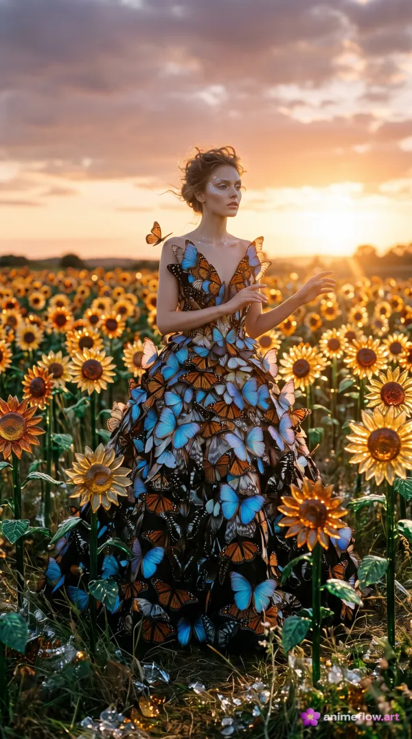 Sunflower Butterfly Dreams