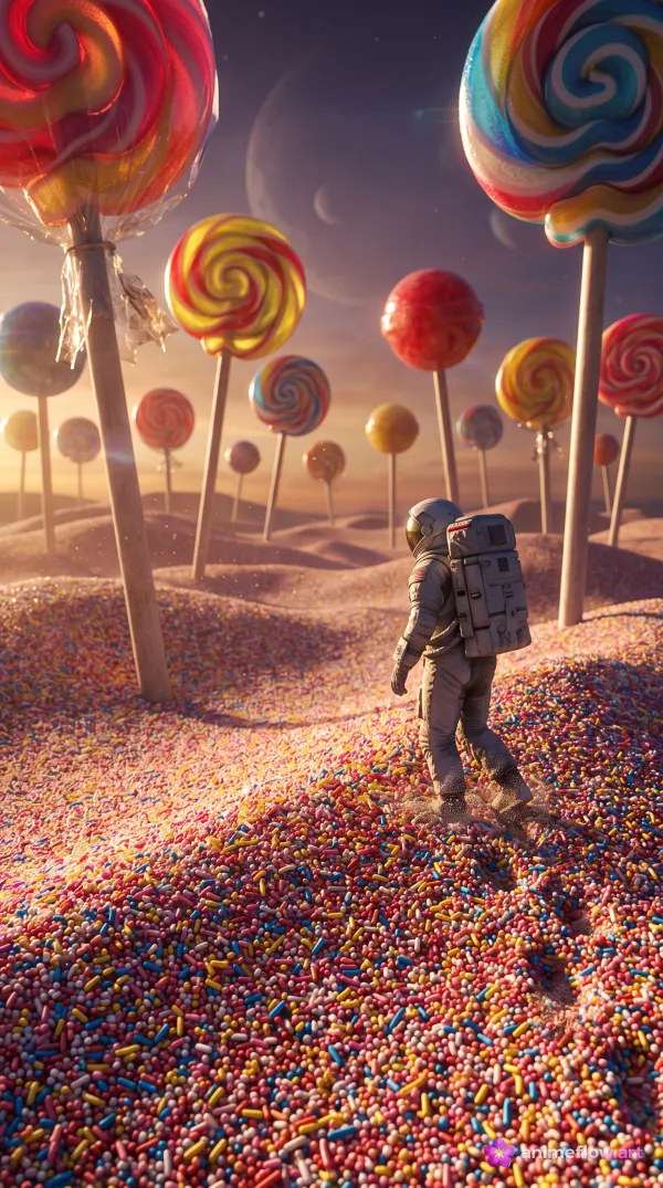 Astronaut In Candy Cosmos