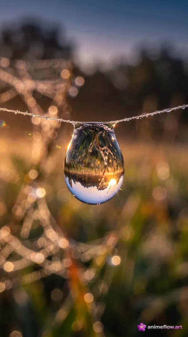 Golden Dewdrop Serenity