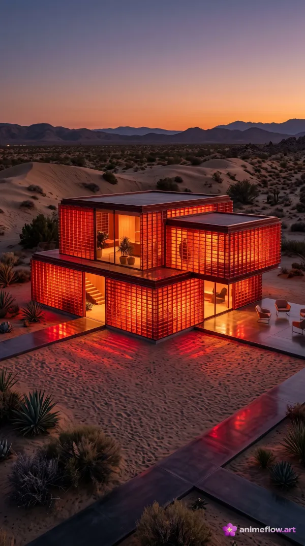 Crimson Lattice Desert Haven