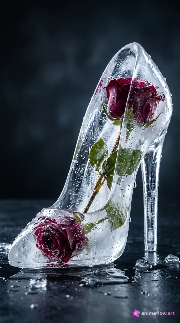 Frozen Elegance In Bloom