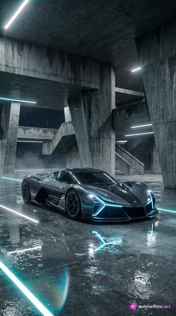 Neon Rain Supercar