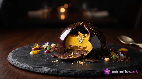 Cracked Chocolate Dome Delight