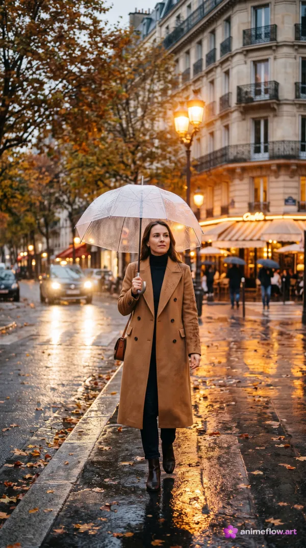 Rainy Parisian Stroll