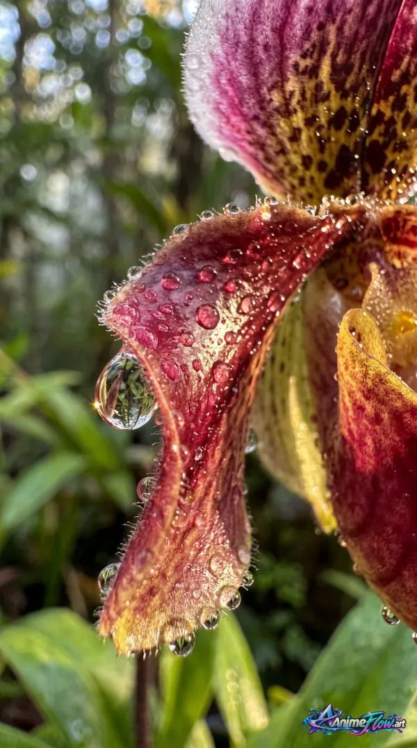 Dew-Kissed Orchid Glow