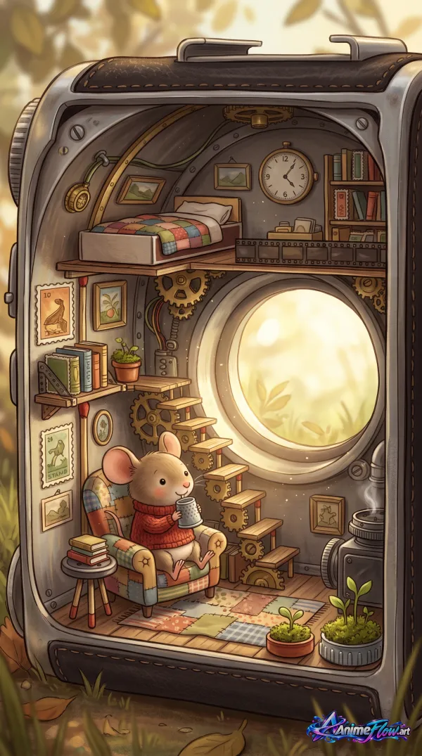 Cozy Mouse Reading Nook