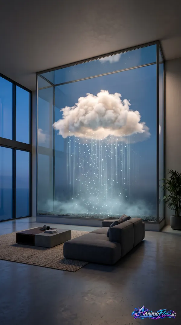 Surreal Indoor Cloudscape