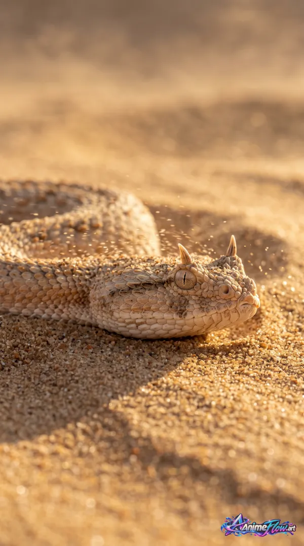 Golden Hour Horned Viper