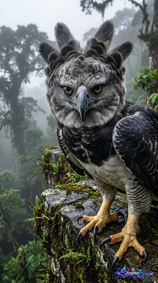 Misty Rainforest Eagle