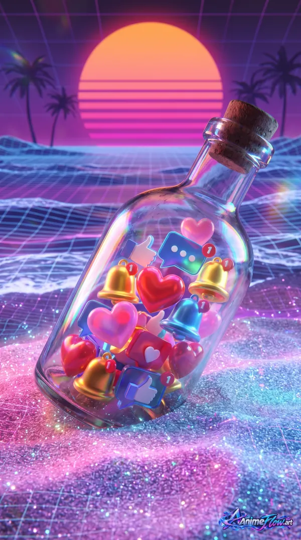 Neon Notification Bottle