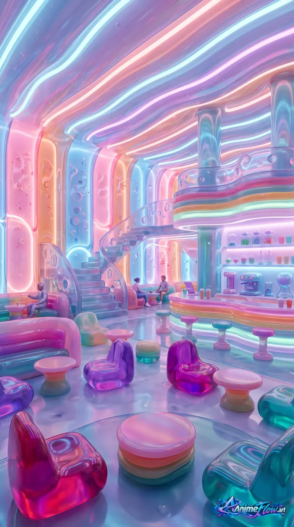 Pastel Neon Dream Lounge