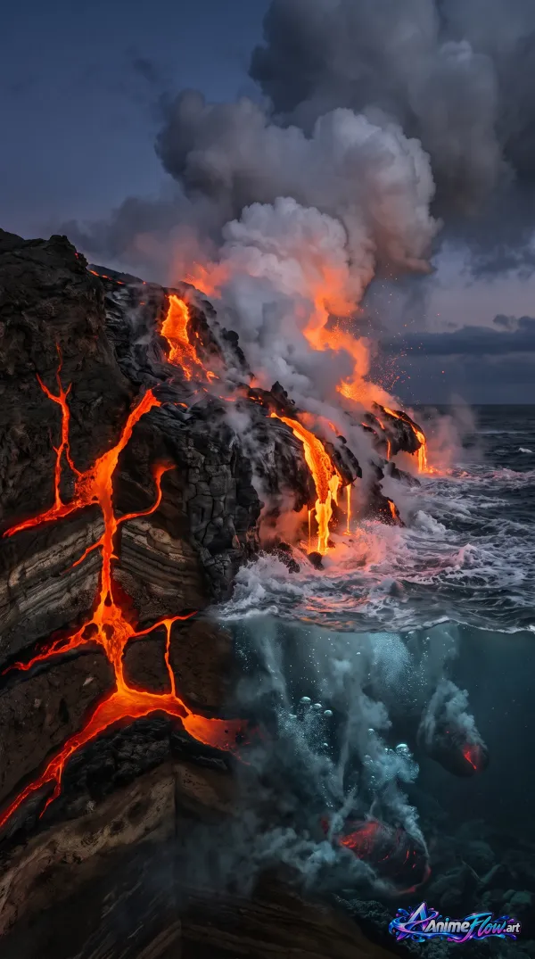 Molten Fury Meets Ocean