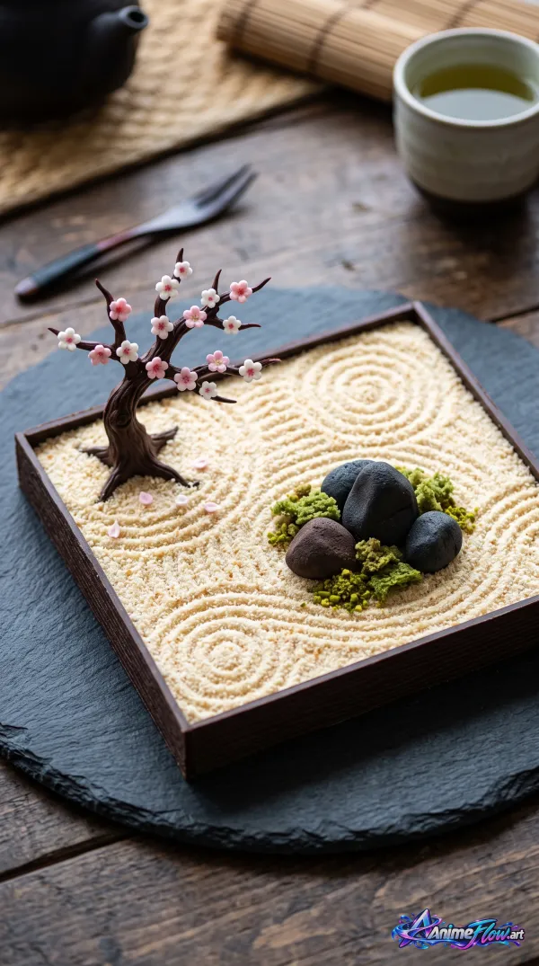 Zen Garden Dessert Art