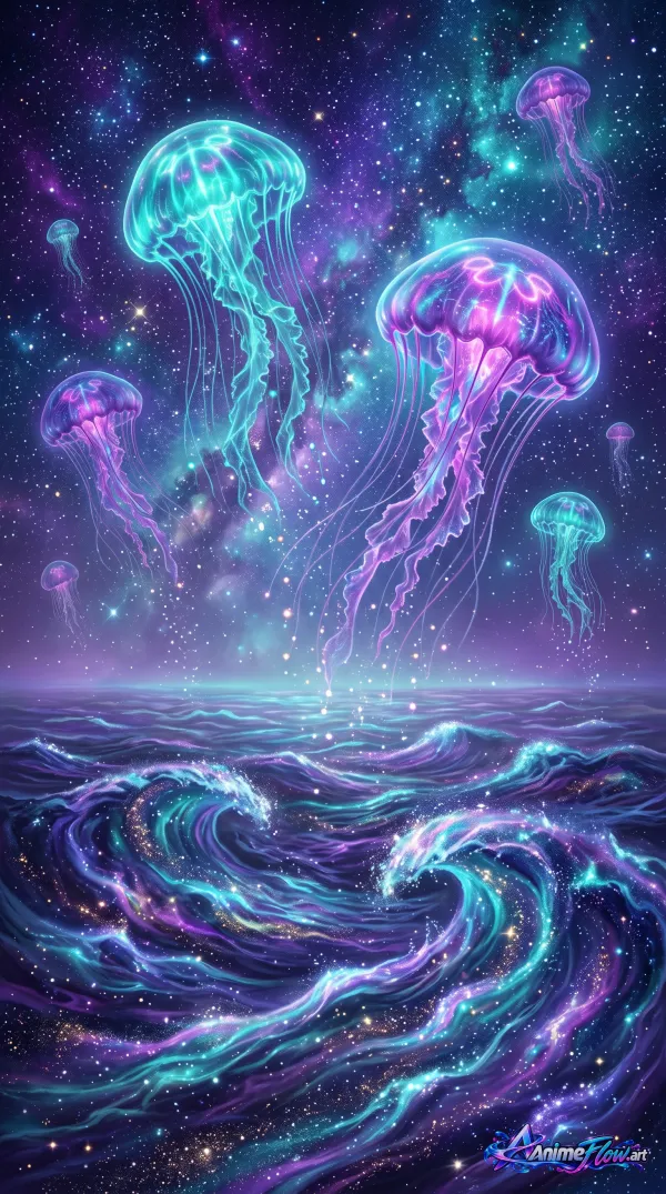Cosmic Jellyfish Dreamscape