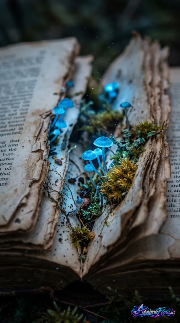 Enchanted Book Of Glowing Mushrooms