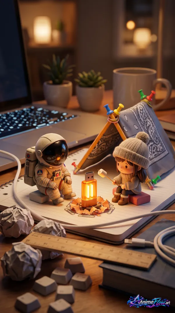 Cosmic Campfire Glow