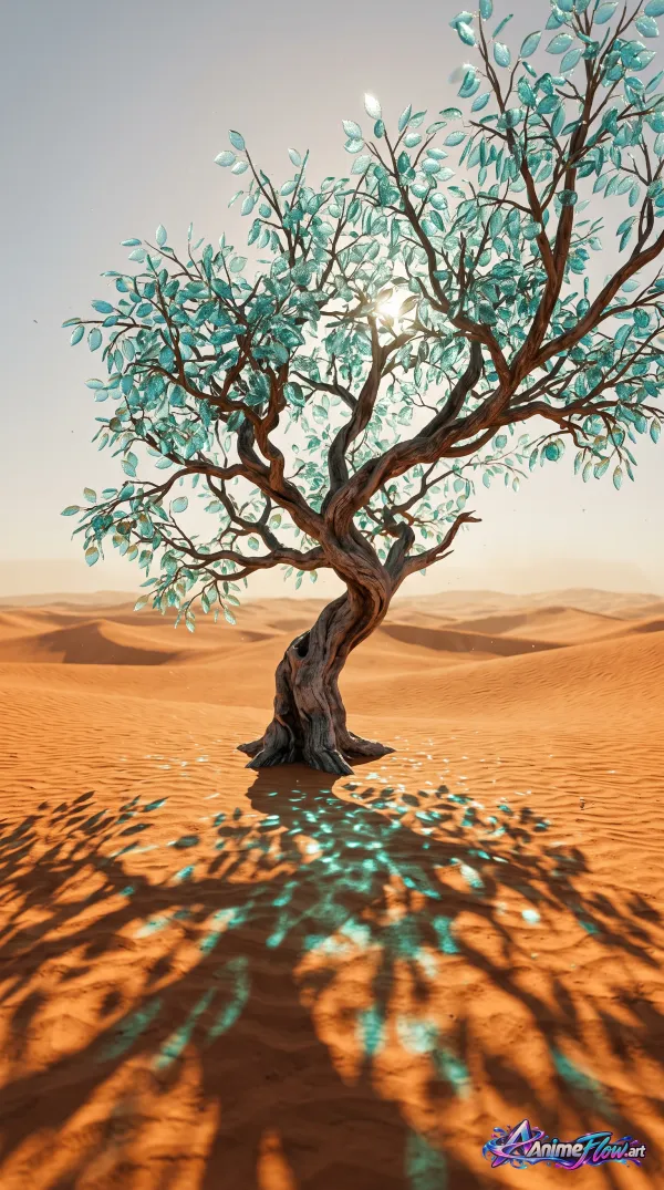 Crystal Boughs In Amber Dunes
