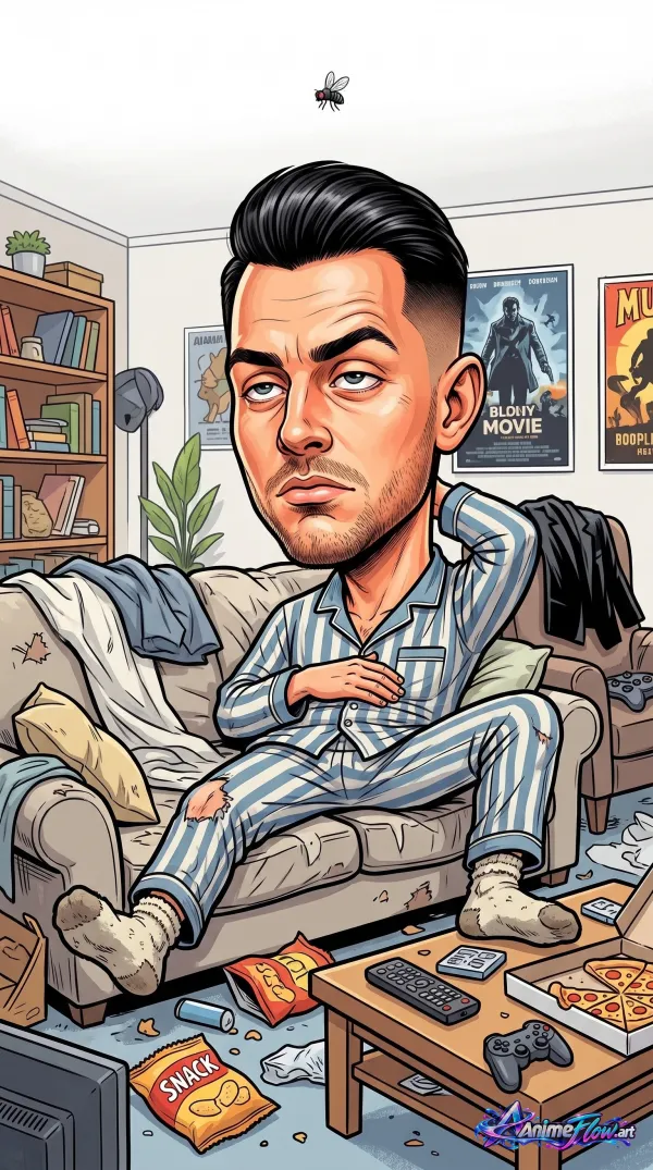 Lazy Day Caricature