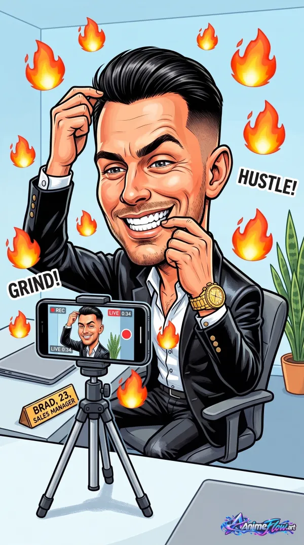 Hustle Culture Caricature