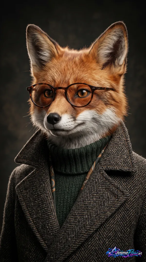 Dapper Fox In Tweed