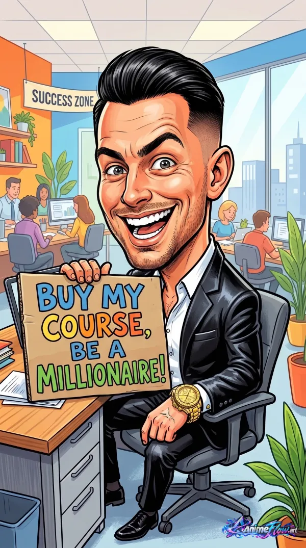 Slick Hustle Caricature