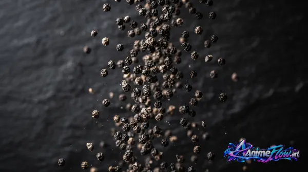 Falling Debris In Darkness