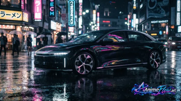 Neon Rain Drive