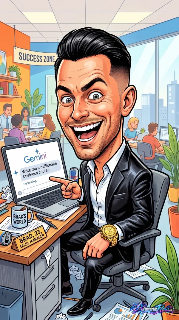 Hustle Culture Caricature