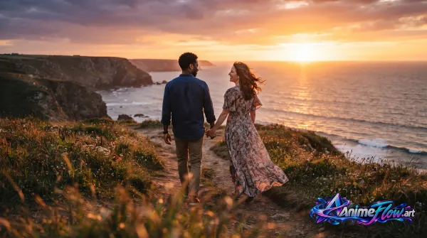 Golden Hour Coastal Romance